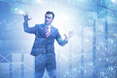 Ticaret ve finans konsepti işadamı