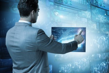 Ticaret ve finans konsepti işadamı