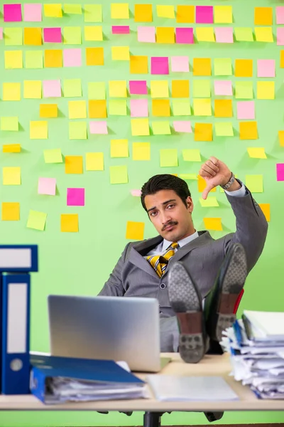 Businessman having trouble with his priorities — Stock Photo, Image