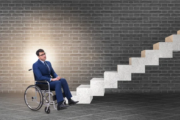 Toegankelijkheidsconcept met rolstoel voor gehandicapten — Stockfoto