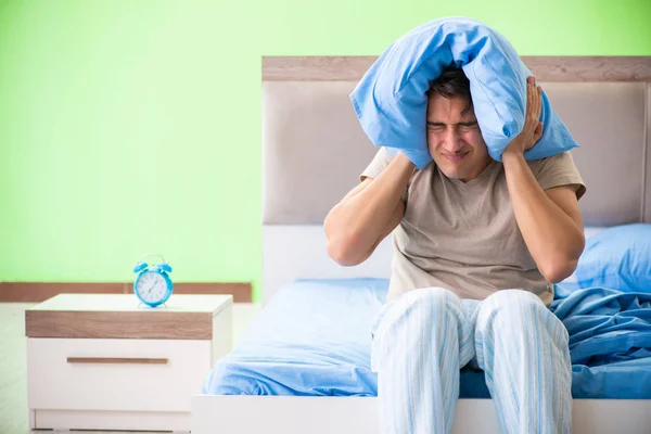 Man suffering from sleeping disorder and insomnia