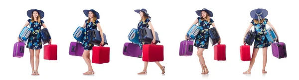 Woman Planning Summer Vacation — Stock Photo, Image