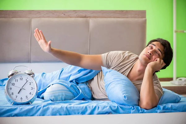 Man having trouble with his sleep — Stock Photo, Image