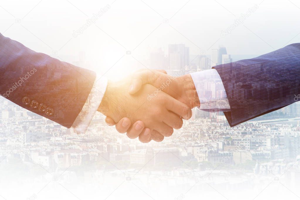 Concept of cooperation with handshake