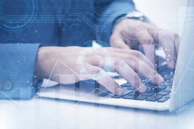 Ticaret ve finans konsepti işadamı