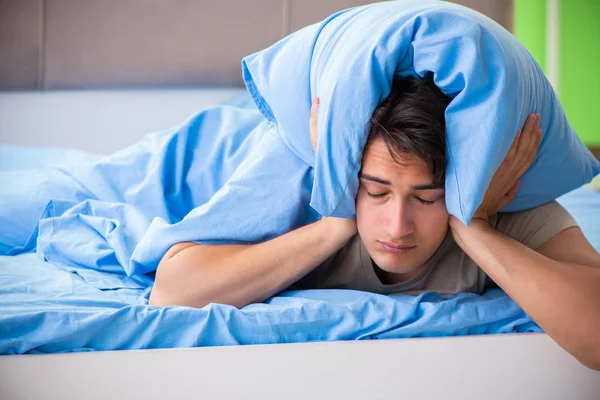 Man suffering from sleeping disorder and insomnia