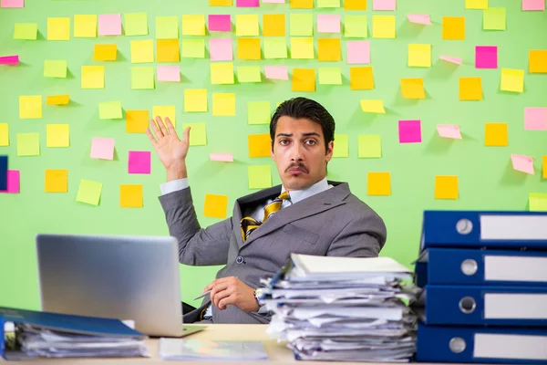 Businessman having trouble with his priorities — Stock Photo, Image