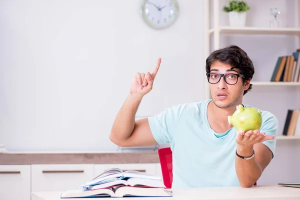 Jonge student in duur onderwijsconcept — Stockfoto