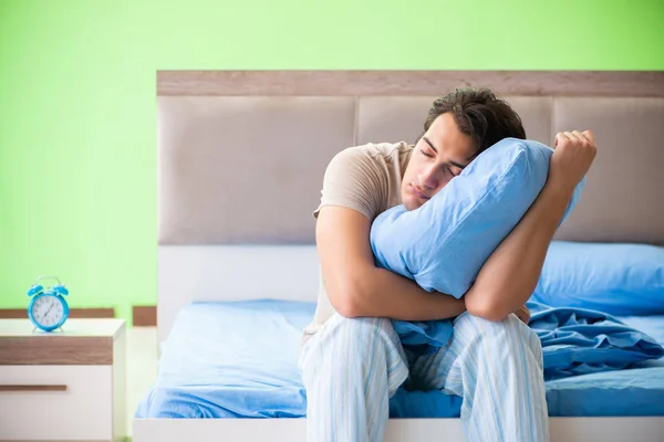 Man suffering from sleeping disorder and insomnia