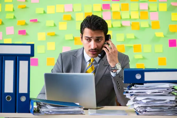 Businessman having trouble with his priorities — Stock Photo, Image