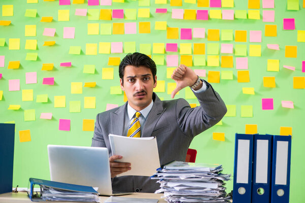 Бизнесмен с проблемами со своими приоритетами