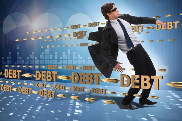 Concept d'entreprise de la dette et de l'emprunt — Photo