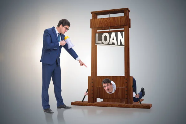 Conceptul de afaceri al datoriei și împrumutului — Fotografie, imagine de stoc