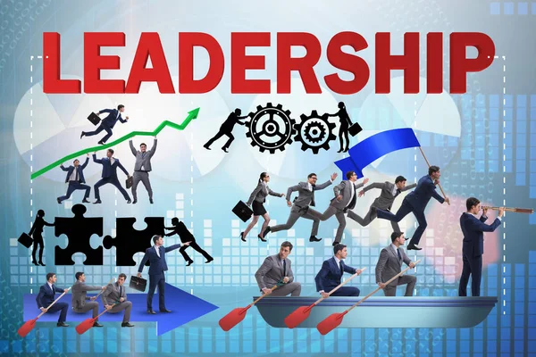 Führungskonzept mit vielen Geschäftssituationen — Stockfoto