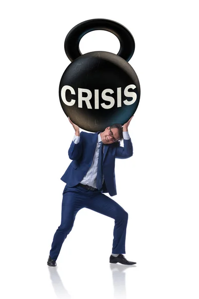 Επιχειρηματική έννοια της κρίσης και της ύφεσης — Φωτογραφία Αρχείου