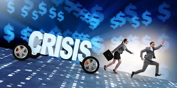 Concetto imprenditoriale di crisi e recessione — Foto Stock
