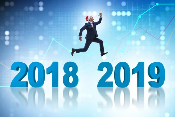 2018年至2019年的过渡概念 — 图库照片