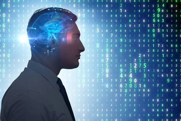 Artificial intelligence concept with man — Stock Photo, Image