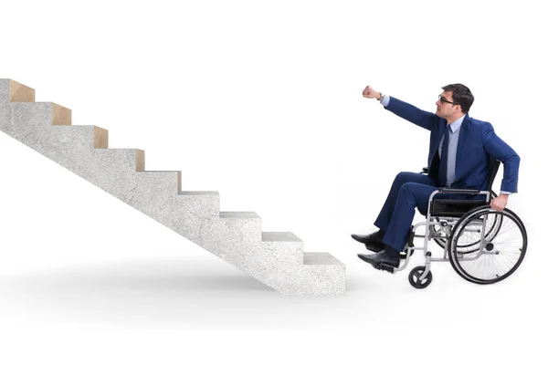 Accessibility concepth with wheelchair for disabled — Stock Photo, Image