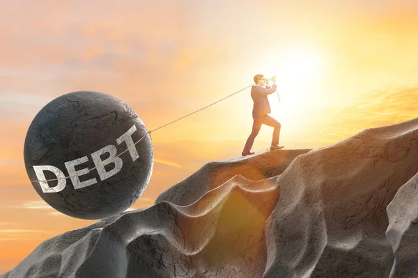 Business concept of debt and borrowing — Stock Photo, Image