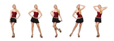 Moda elbiseli kadın