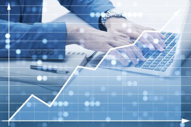 Ticaret ve finans konsepti işadamı