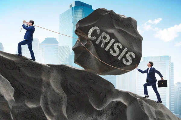 Obchodní koncepce krize a recese — Stock fotografie