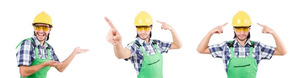 Industrial worker isolated on the white background — Stock Photo, Image