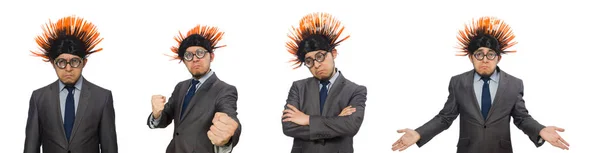 Funny man with mohawk hairstyle — Stock Photo, Image