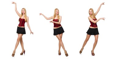 Moda elbiseli kadın