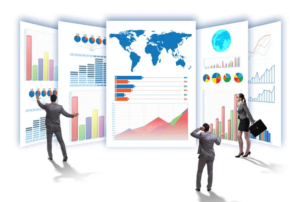Begreppet företagsdiagram och finansiell visualisering — Stockfoto