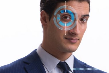 İnsan gözüne yerleştirilmiş sensör konsepti