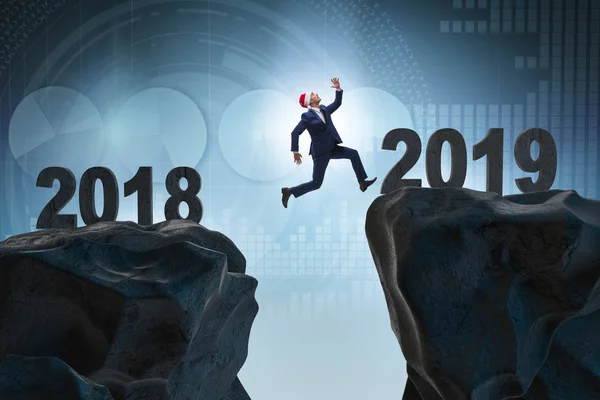 Concept of transition between 2018 and 2019 — Stock Photo, Image