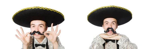 Смешной мексиканский изолированный на белом — стоковое фото
