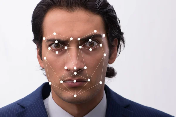 Concepto de software y hardware de reconocimiento facial —  Fotos de Stock