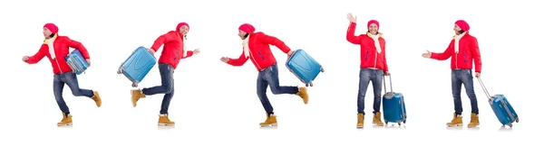 Man preparing for winter vacation — Stock Photo, Image