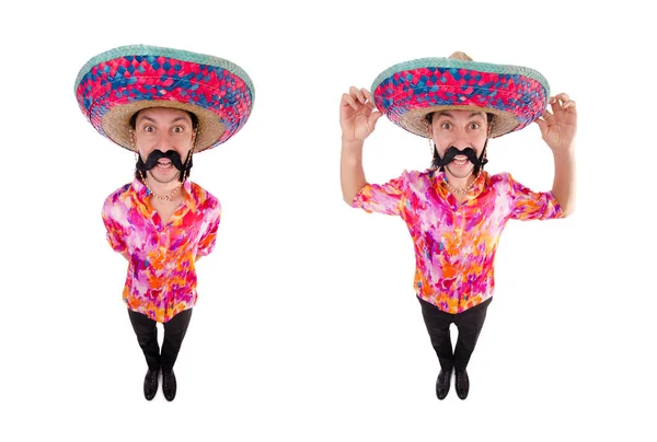 Divertido mexicano con sombrero sombrero — Foto de Stock