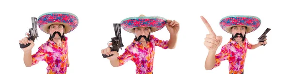 Vicces mexikói sombrero kalapban. — Stock Fotó