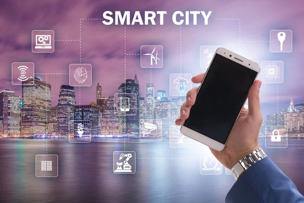 Smart city in innovation concept