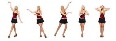 Moda elbiseli kadın