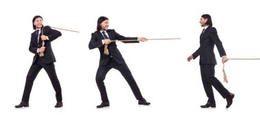 Genç işadamının ipi beyaza çekmesi