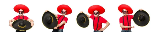 Grappig Mexicaans geïsoleerd op de witte — Stockfoto