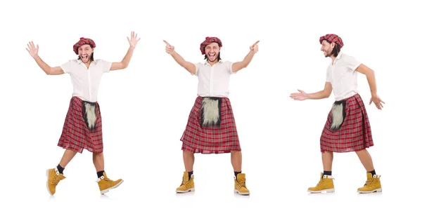 Funny scotsman isolated on white — Stock Photo, Image