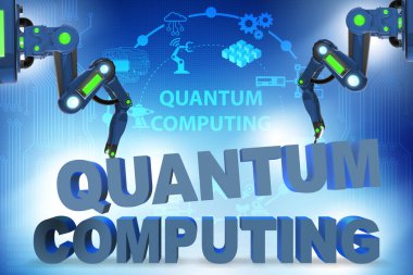 Kuantum hesaplama kavramı - 3d oluşturma