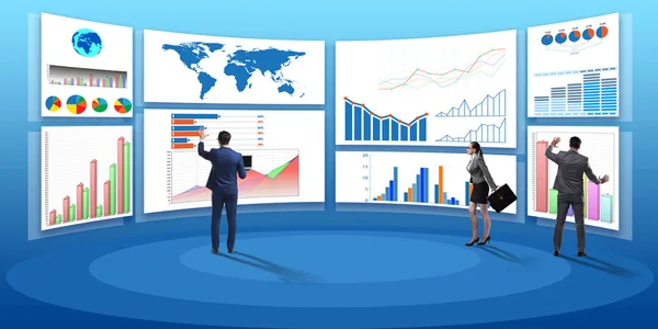 Begreppet företagsdiagram och finansiell visualisering — Stockfoto