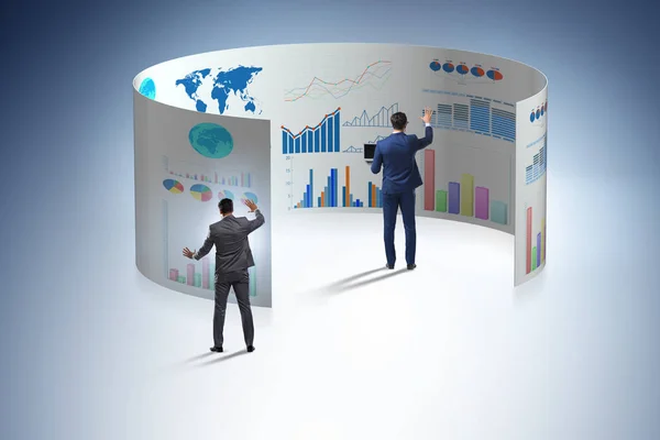 Concept van business grafieken en financiële visualisatie — Stockfoto