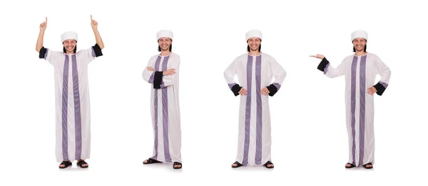 Beyaz üzerine izole edilmiş Arap adam kavramı — Stok fotoğraf