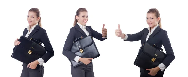 Businesswoman isolated on the white — Stock Photo, Image