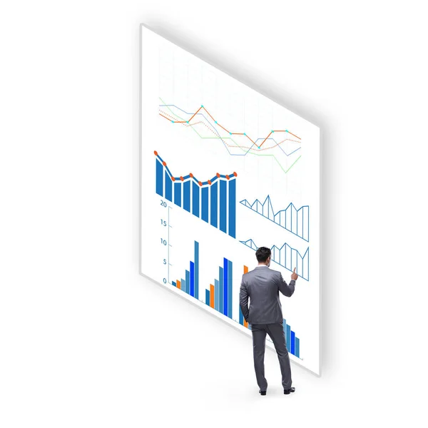Koncepce obchodních grafů a vizualizace financí — Stock fotografie