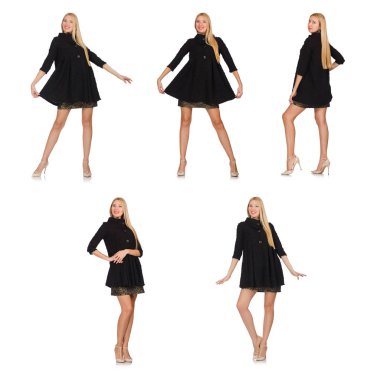 Oldukça Kafkas kadın üzerinde beyaz izole